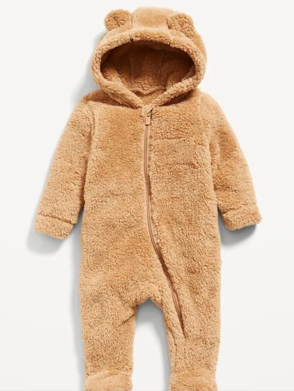 12-18m Hooded Critter Footless Sherpa One-Piece Bunting Outerwear Baby Toddler